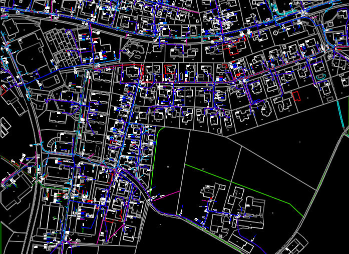 Smallworld network export opened in AutoCAD