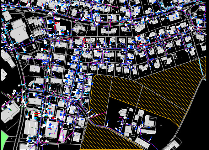 Network converted into CKW's AutoCAD template